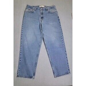 Levis 560 Mens Jeans 34x29* Baggy Loose Comfort Light Blue Cotton Distressed